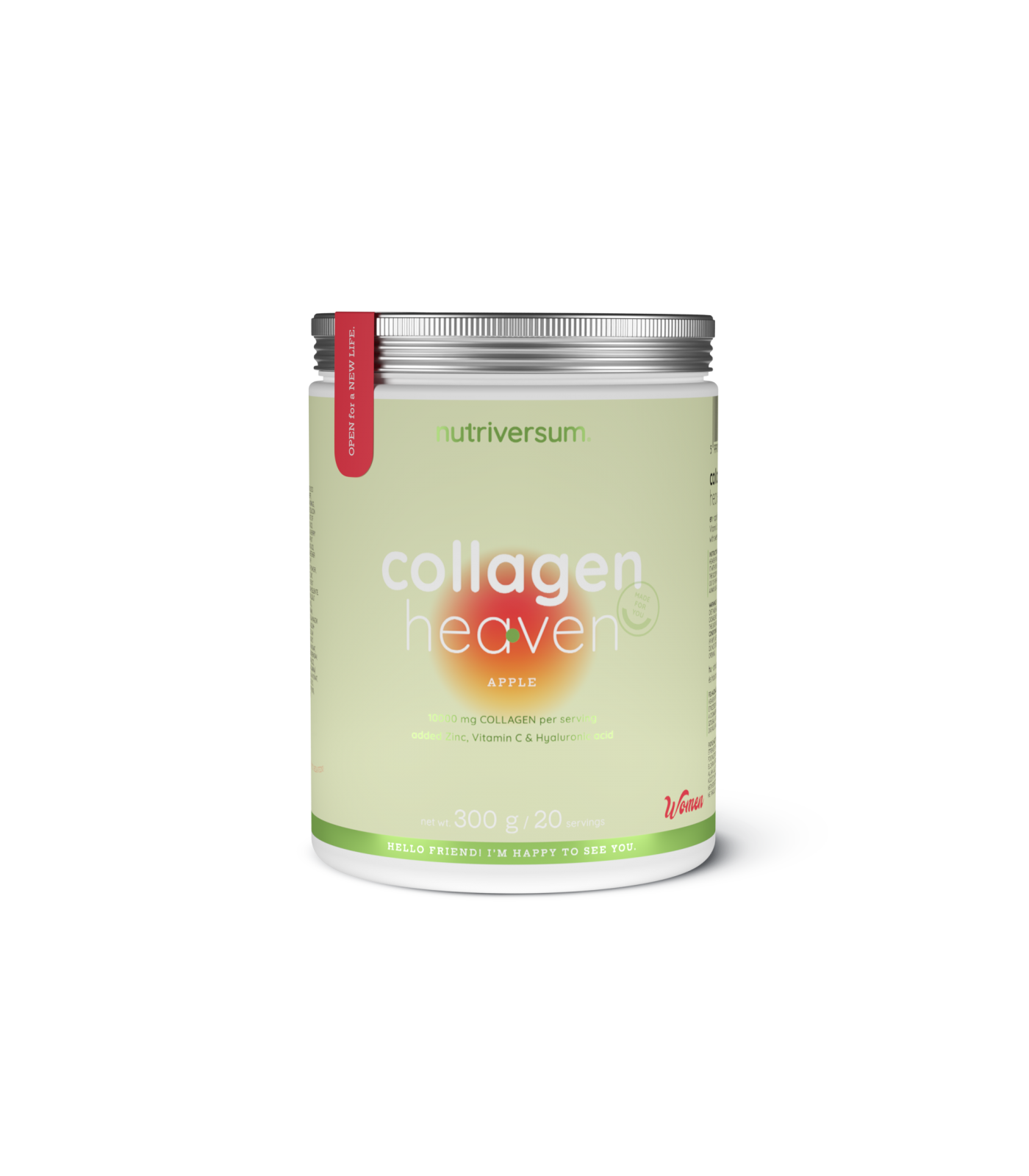 Nutriversum Collagen Heaven | added Zinc, Vitamin C and Hyaluronic Acid / 300g